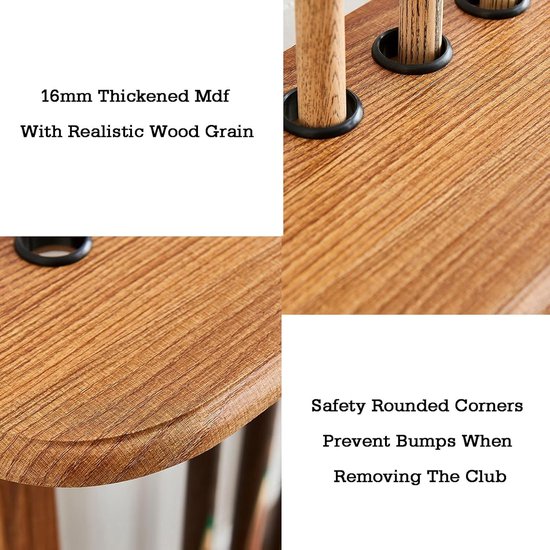 Biljartkeu Rekken - Pool Stick Houder - Biljartkeus Opbergen - Stevige MDF Constructie - 60x20x63cm - Niet gespecificeerd — afbeelding 3