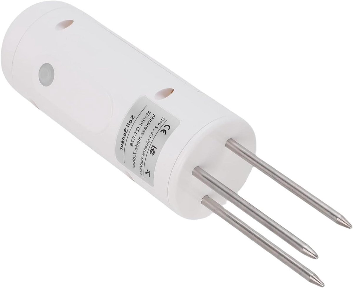 Bodemtester Vochtigheidssensor - Grondmeter Temperatuurmonitor - Planten Verzorgen - Roestvrijstalen Sonde - 19.99 x 4.98 cm - Zilver