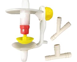 Vogel Drinkfontein - Vogel Drinkautomaat - Vogels Hydrateren - Automatische Watercirculatie - 12 x 10 x 6 cm - Wit