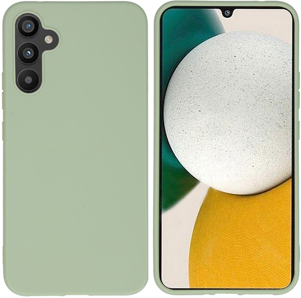 imoshion Hoesje - Geschikt voor Samsung Galaxy A34 (5G) - Color Backcover - Olive Green
