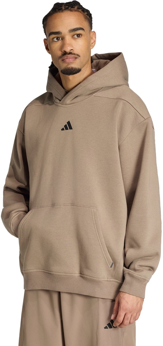 Adidas Performance Primelift Workout Oversized Hoodie Heren Beige