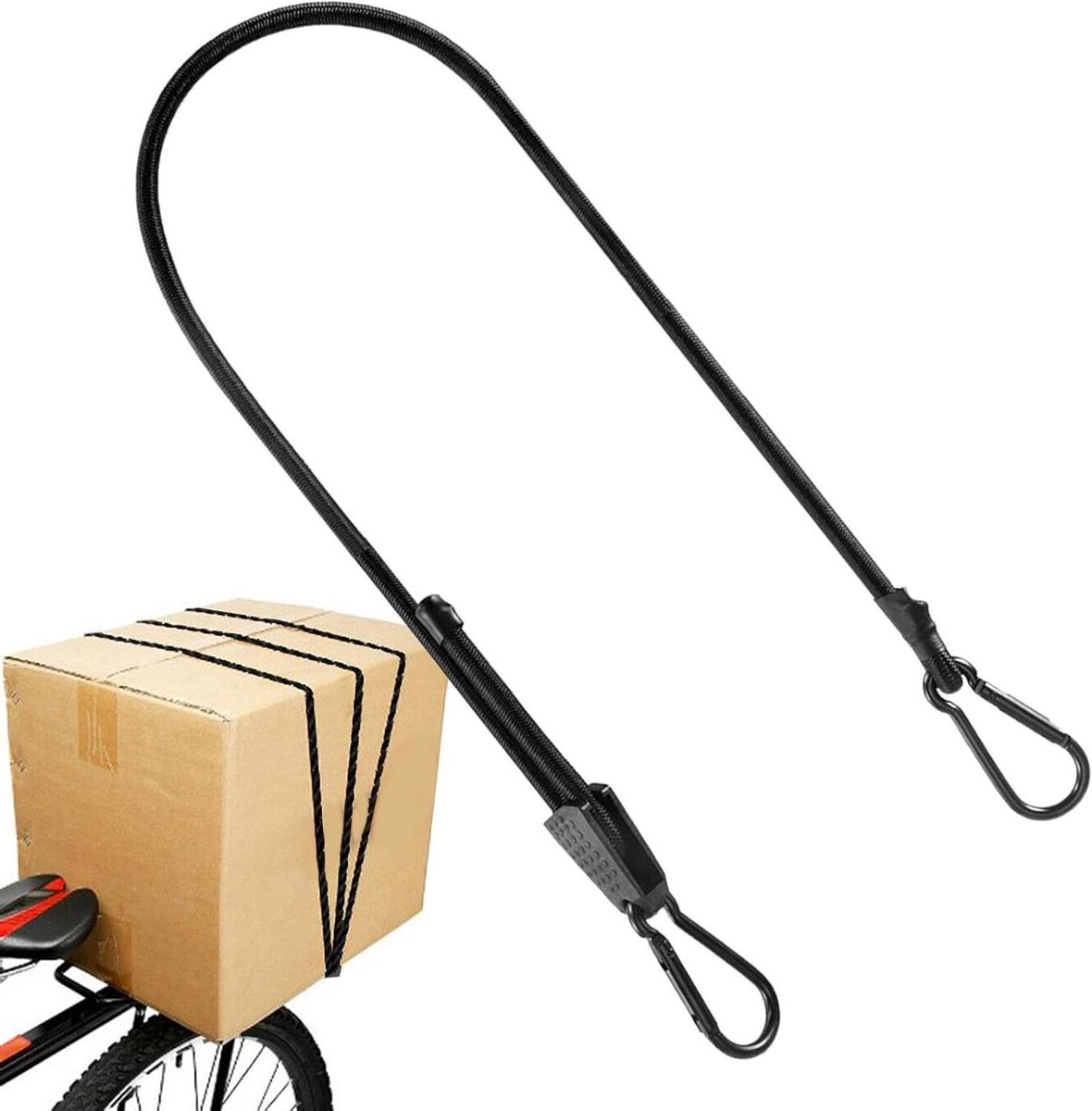 Bungee Banden - Spanbanden Koorden - Lading Zekeren - Verstelbare Gespen - 2 Meter - Zwart