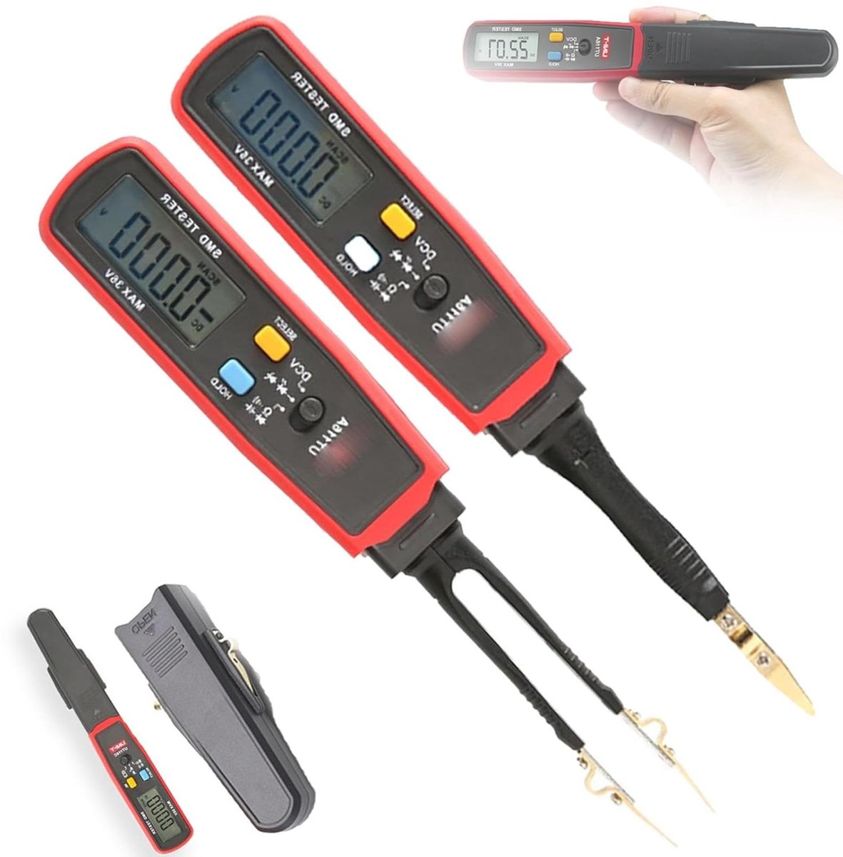 Accu Stroomtester - Circuit Monitor - Auto Onderhoud - Directe Uitlezing - 1-80 Ampère - Rood