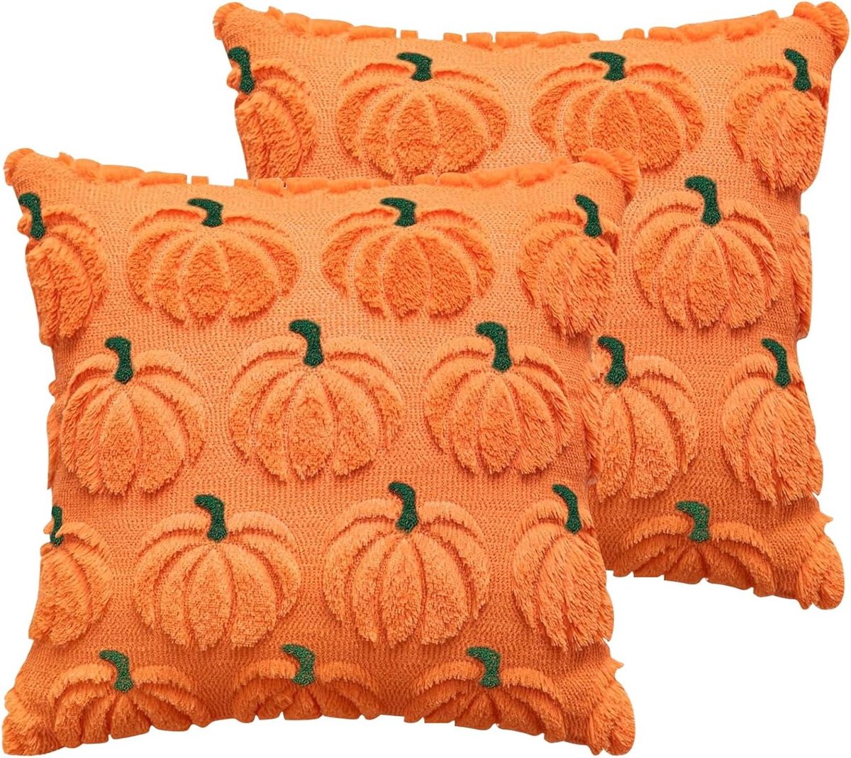 Pompoen Kussenhoezen - Herfst Decoratie - Bank en Sofa - Dubbelzijdig Ontwerp - 45x45 cm