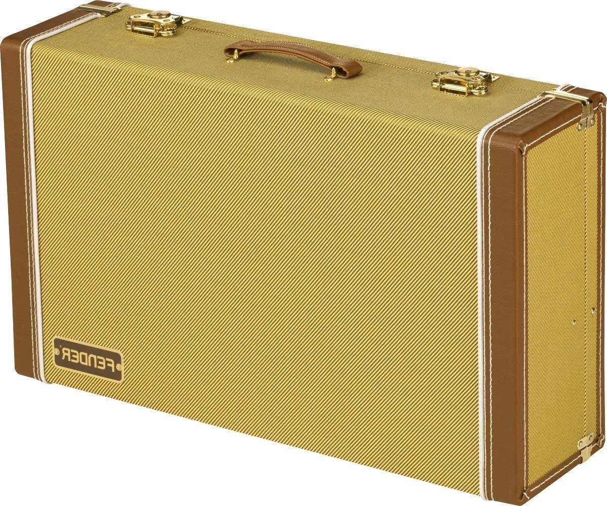 Pedalboard Koffer - Gitaar Effecten Kist - Muziek Transport - Afneembaar Deksel - Medium - Tweed