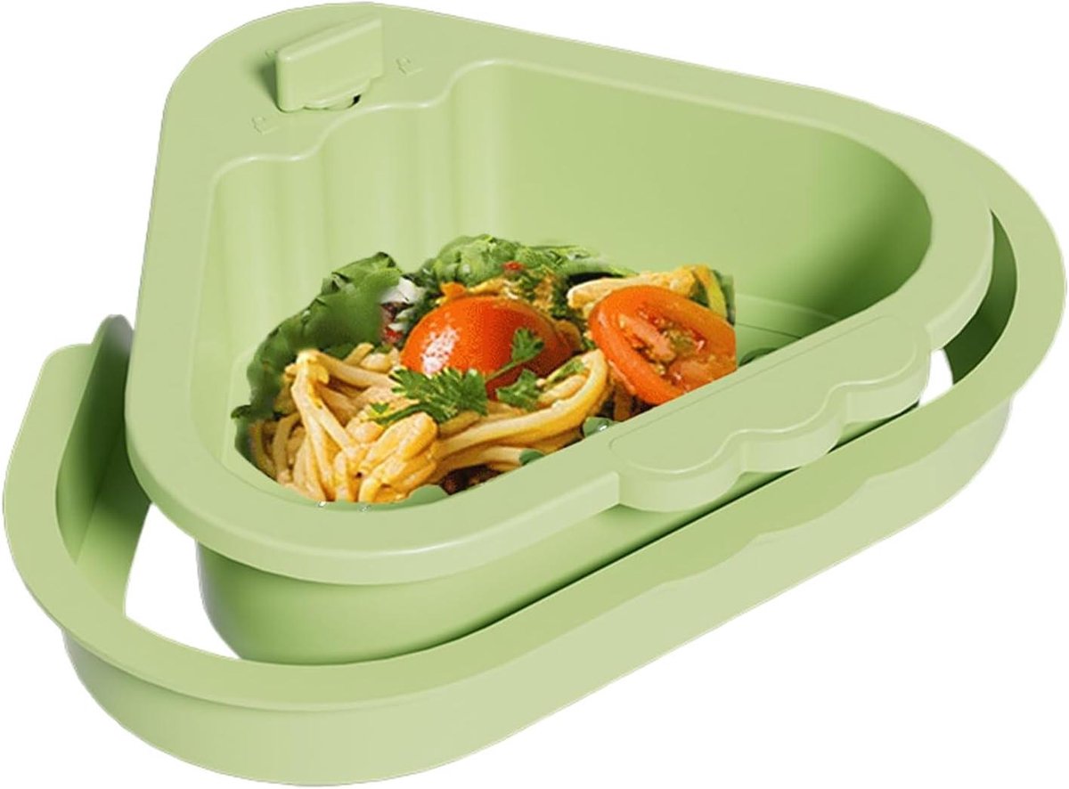 Afvoermand Gootsteen - Keukenrek Filter - Keuken Afval Scheiden - Dubbellaags Mesh - 24 x 27 x 10 cm - groen