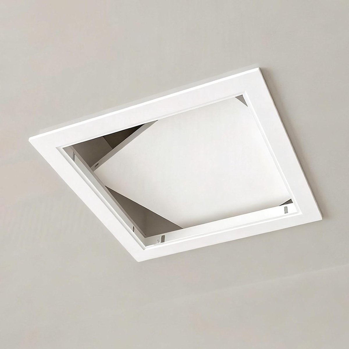Toegangsluik Plafond - Zichtluik Inspectieluik - Onderhoud Afdekken - Aluminium Frame - 25 cm - Wit