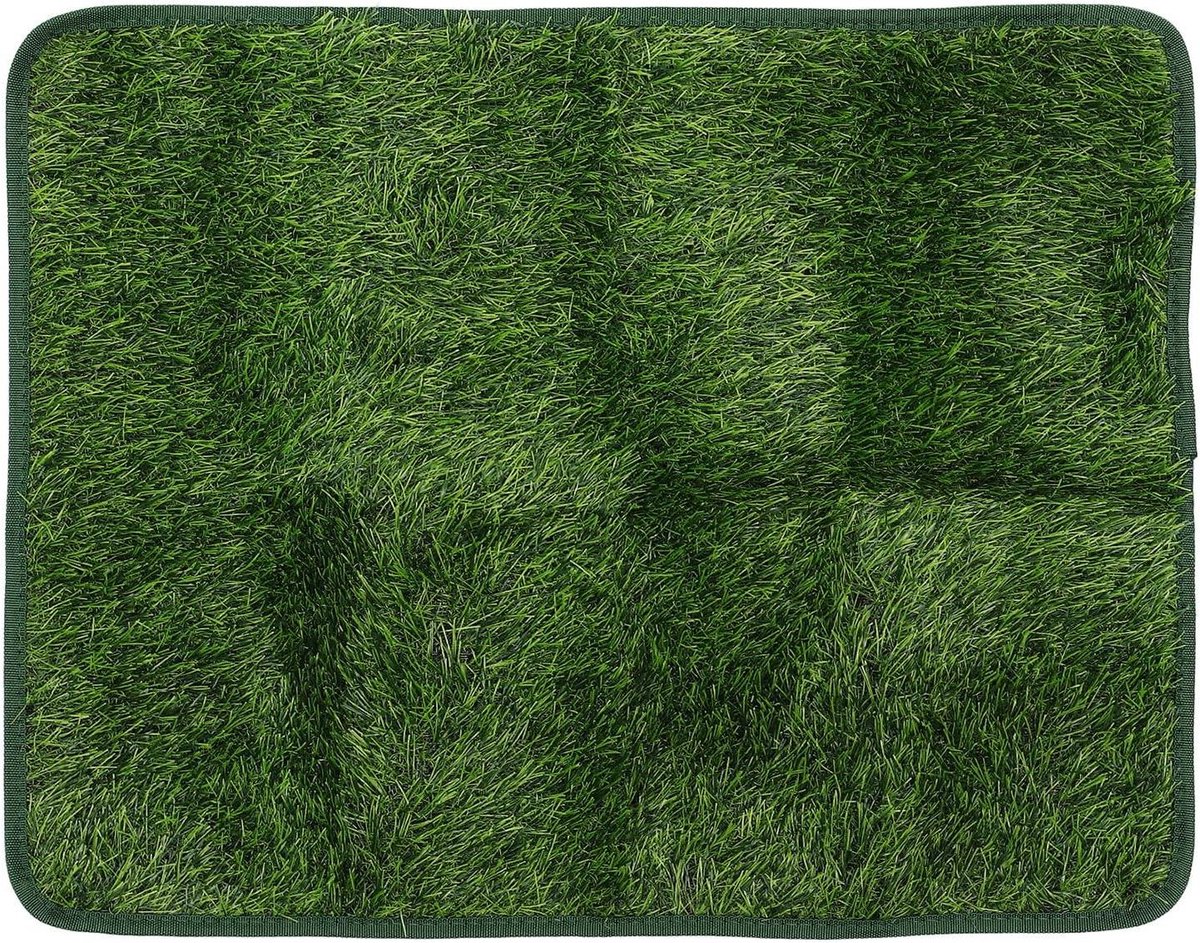 Kunstgrasmat Honden - Nepgras Plasmat - Zindelijkheidstraining Huisdier - Machinewasbaar - 45 x 35 cm - Groen