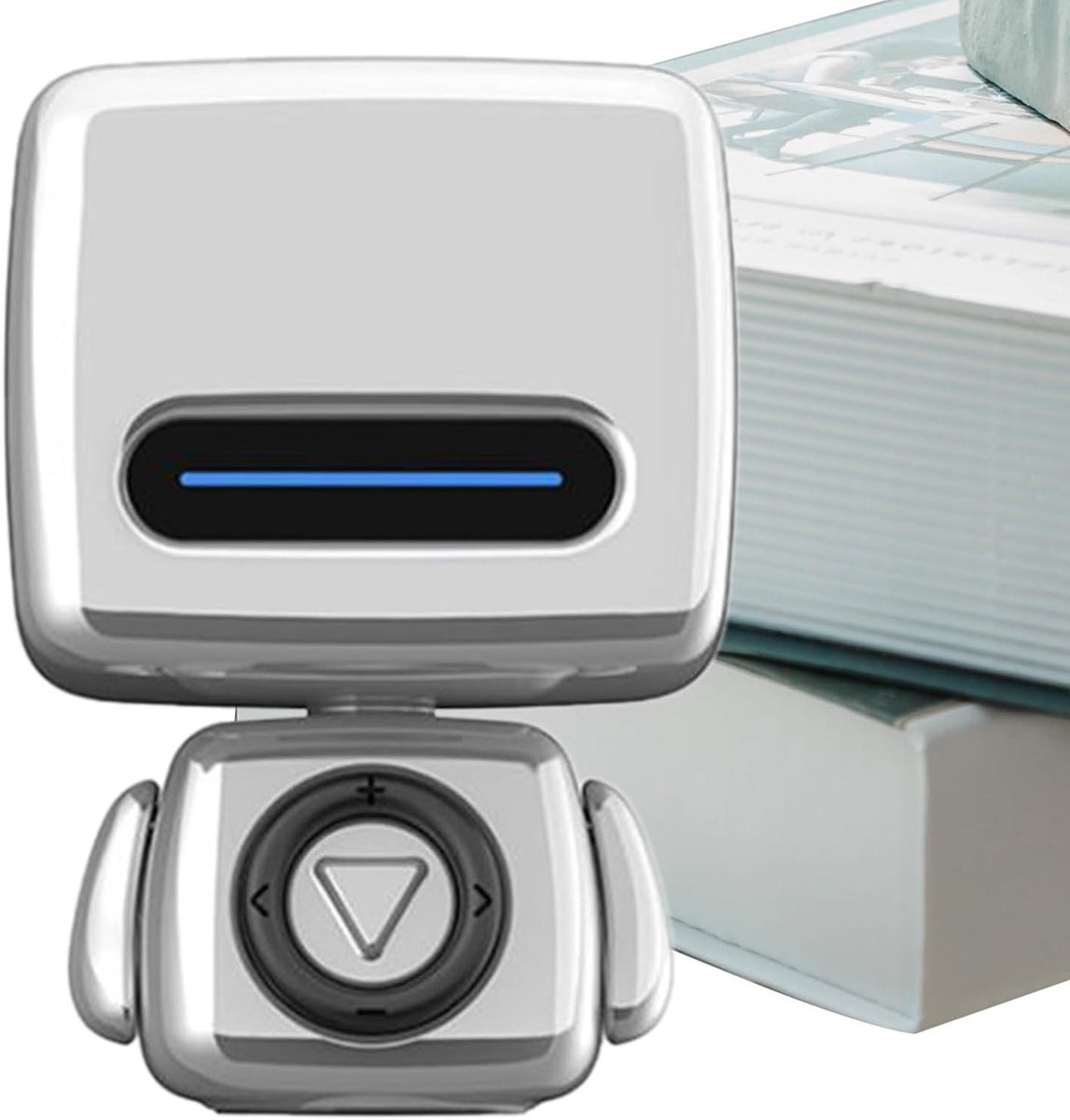 Draagbare Luidspreker - Draadloze Speaker - Muziek Streamen - 3D Robot Vorm - 5.1 x 8.3 x 5.1 cm - Zilver