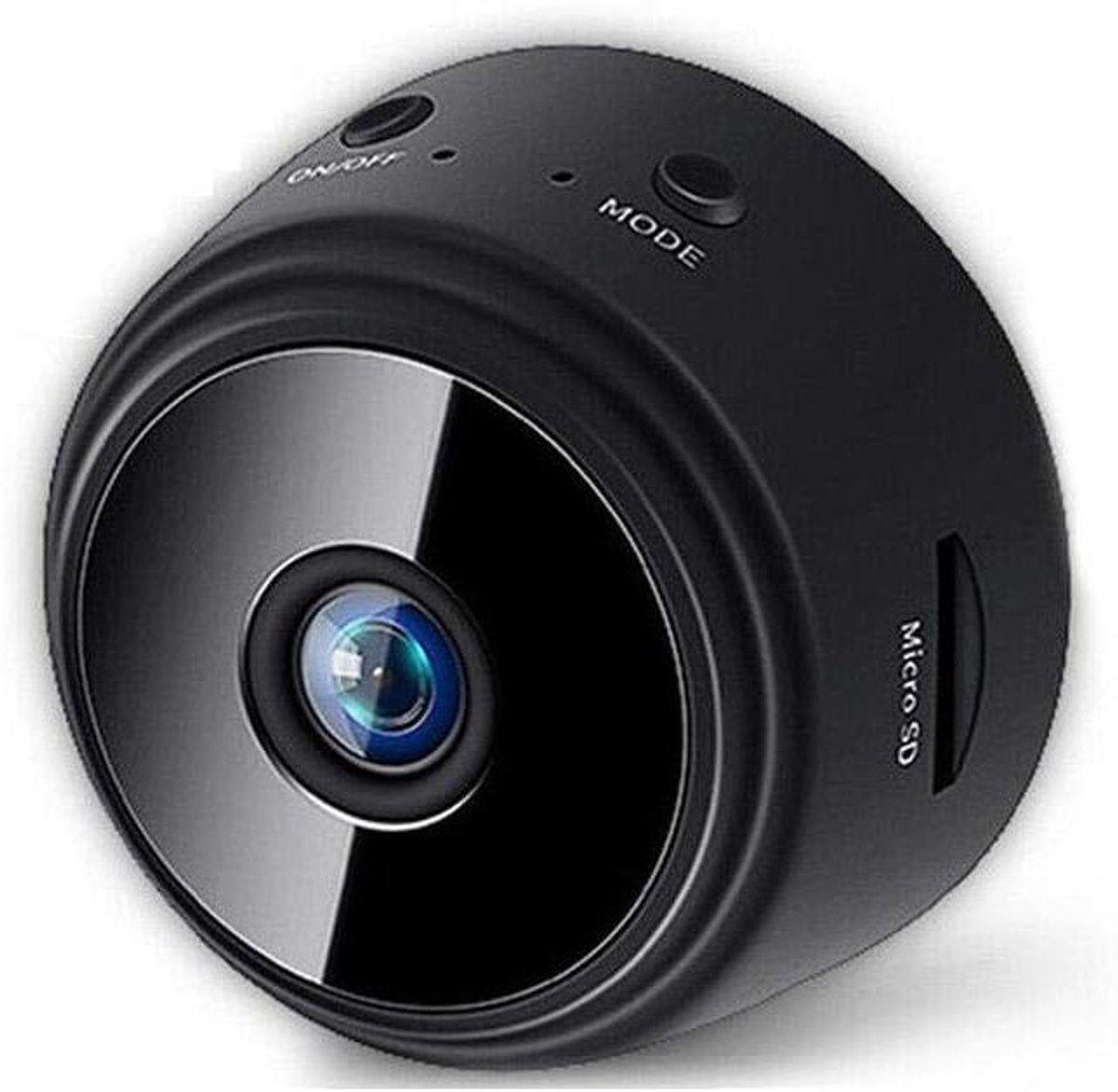 Mini Camera - Beveiligingscamera WiFi - Thuis Bewaken - Full HD Nachtzicht - 150 Graden Kijkhoek - Zwart