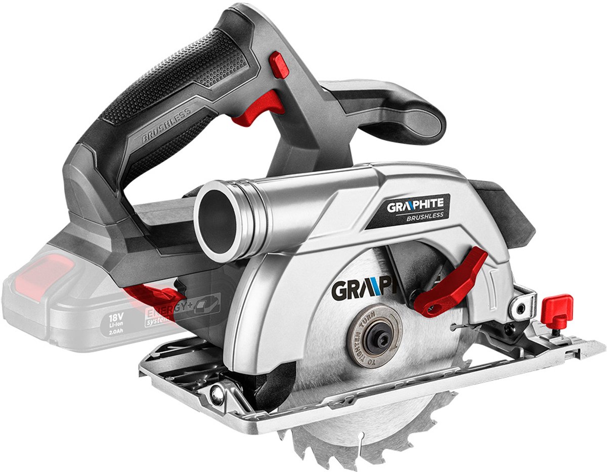 Graphite Cirkelzaag 18V Energy+ 58G023 - Zonder accu