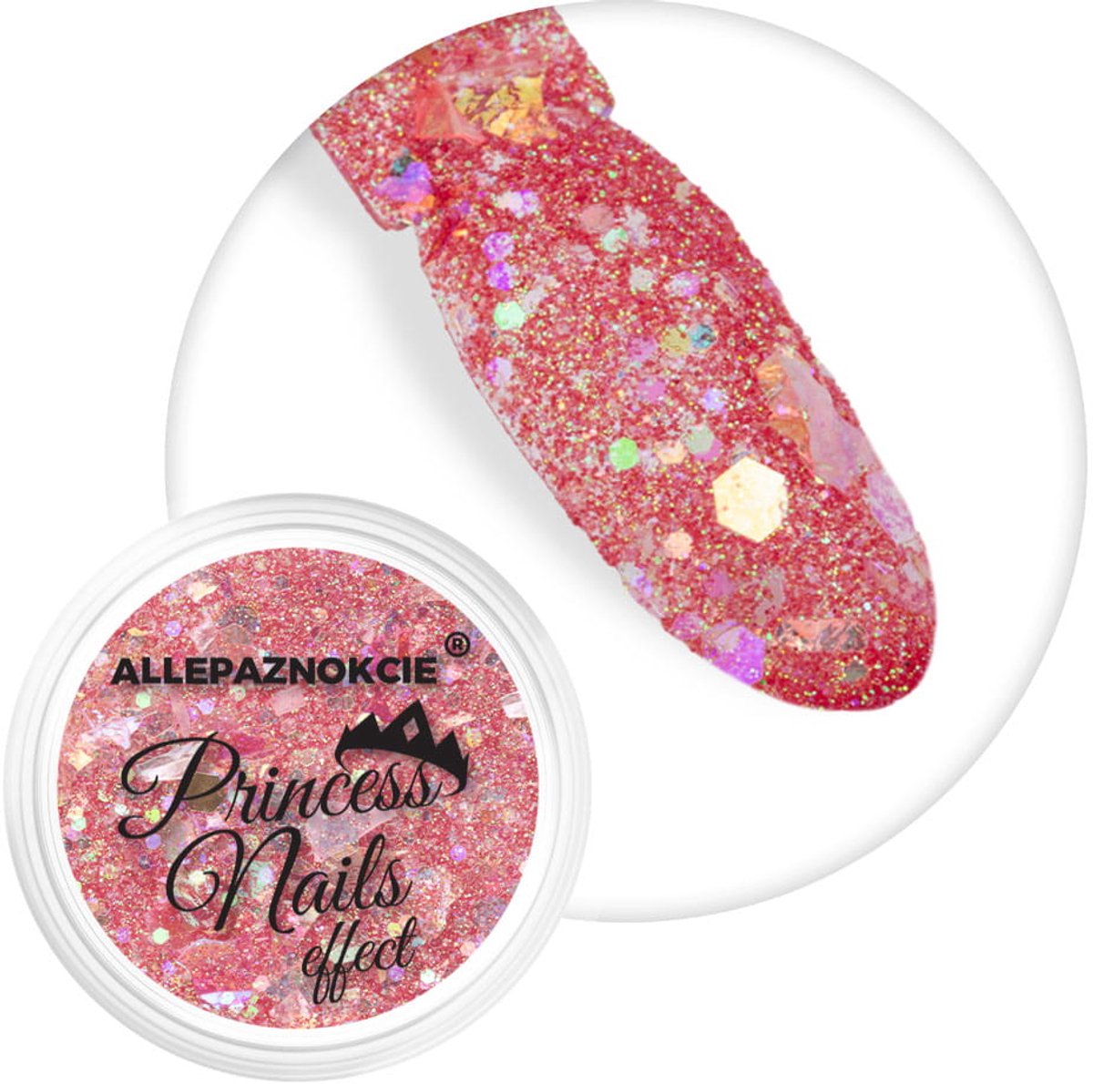 Allepaznokcie Princess Nails - Nagelpoeder - 1g - Nr 7