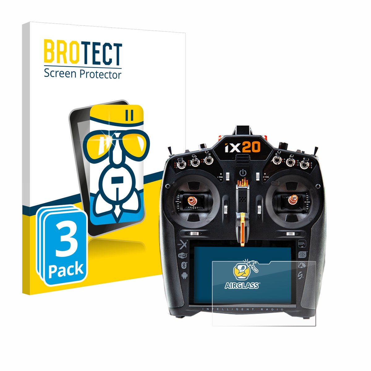Screenprotector 3 Stuks voor Spektrum iX20 Beschermglas transparant