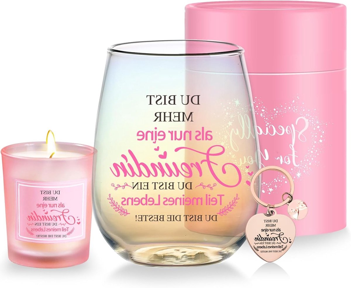 Elegante wijnglazen voor vrouwen - Perfecte verjaardagscadeaus, vriendschapsgeschenken en kerstcadeaus van 480ml