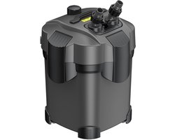 Aquarium Canister Filter 500 L/U met Verstelbare Waterpomp, Spons en Keramische Ringen - Stille Externe Filter voor Aquaria van 50-170 Liter, Efficiënte Waterzuivering en Verbeterde Waterkwaliteit