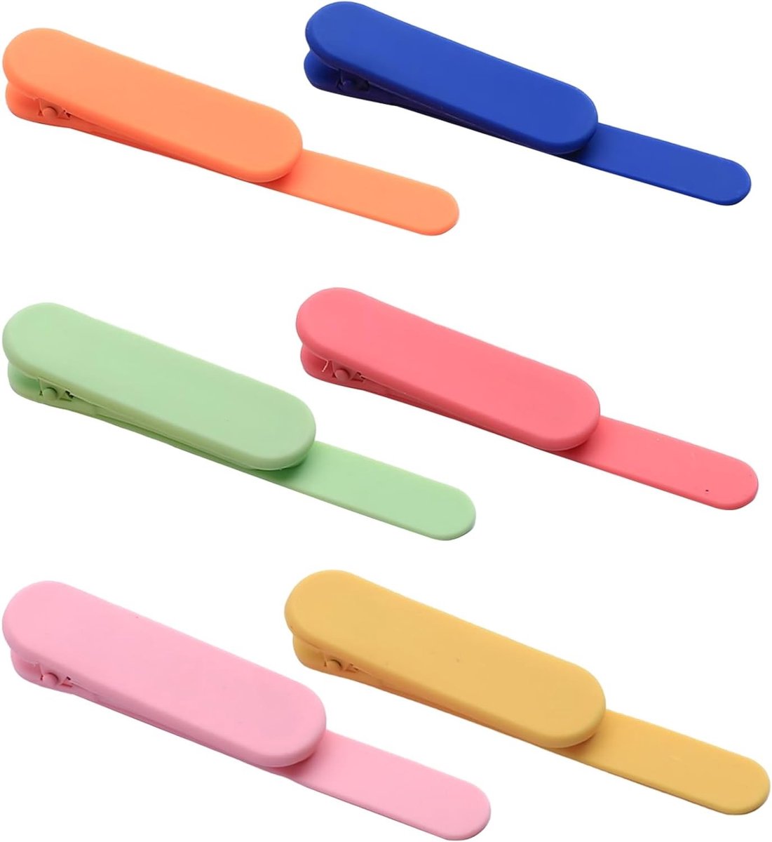 Automatische Siliconen Boekenleggers - 6 Stuks, Persoonlijk, Schattig en Intelligent, Ideaal voor Lezers en Boekenliefhebbers
