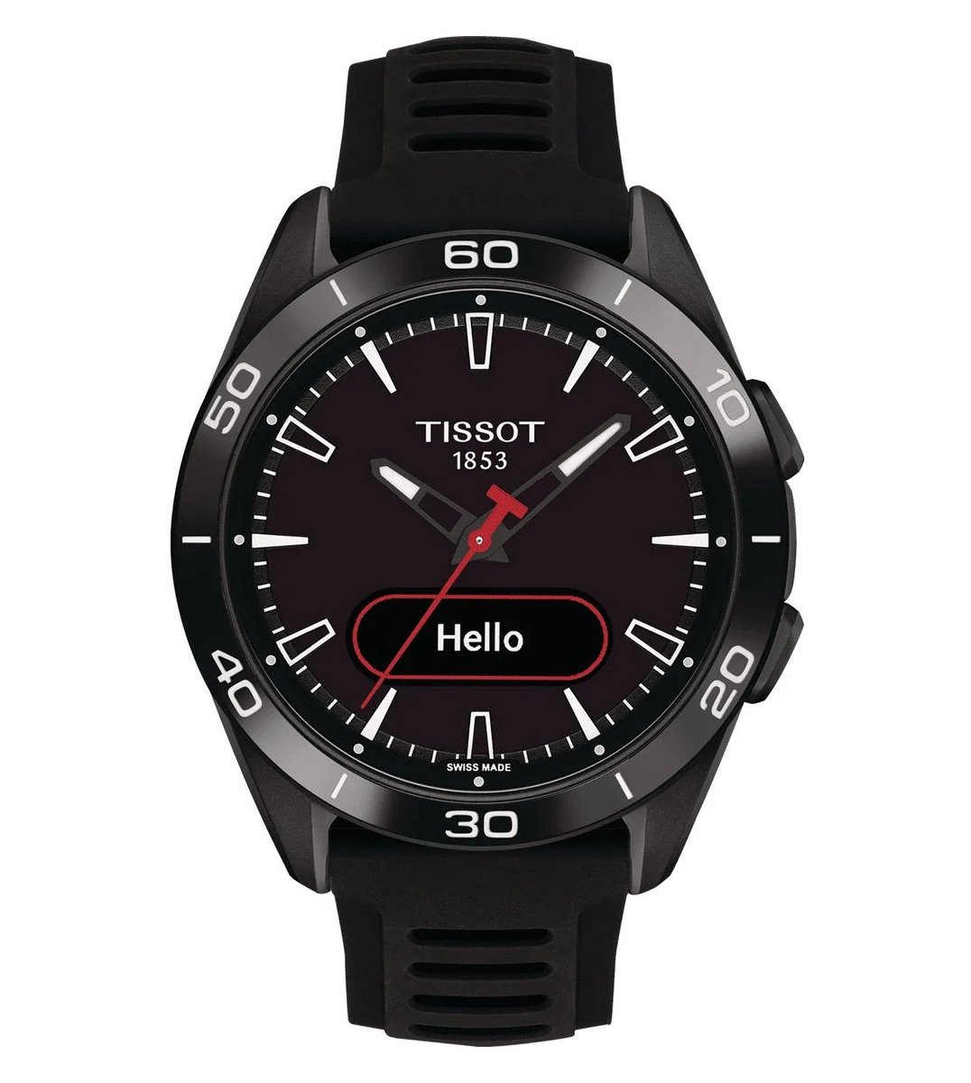 Tissot T-Touch Connect Sport T1534204705104 Horloge - Siliconen - Zwart - Ø 43 mm
