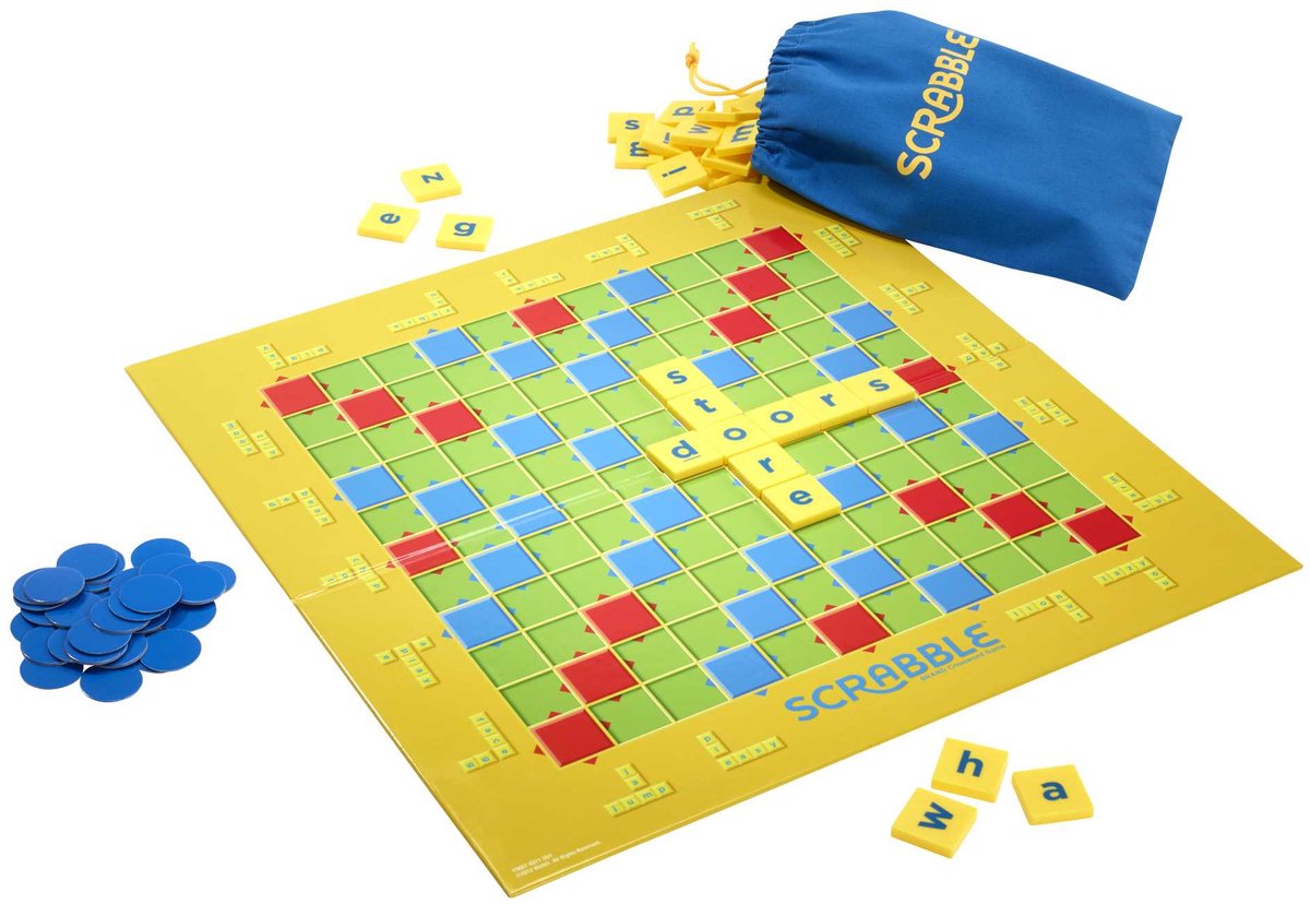 Mattel Games Scrabble Junior - Familie bordspel - Nederlandse editie — afbeelding 14