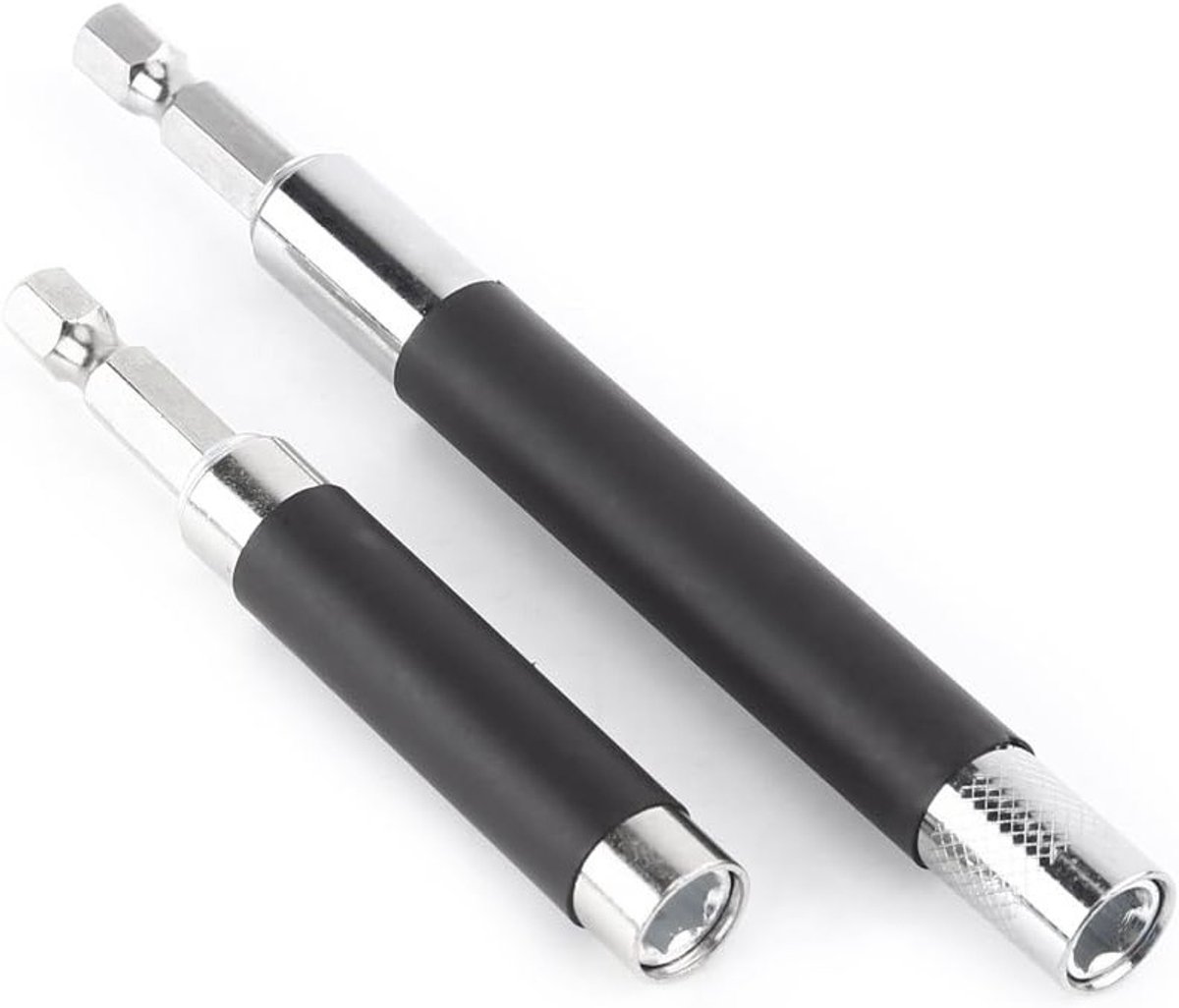 Duurzame Uittrekbare Magnetische Bit Houder Adapter met Snelle Ontgrendeling en Hex Shank voor Elektrische Schroevendraaiers - 2 Stuks 1/4 Inch Capaciteit voor Precisie en Efficiëntie