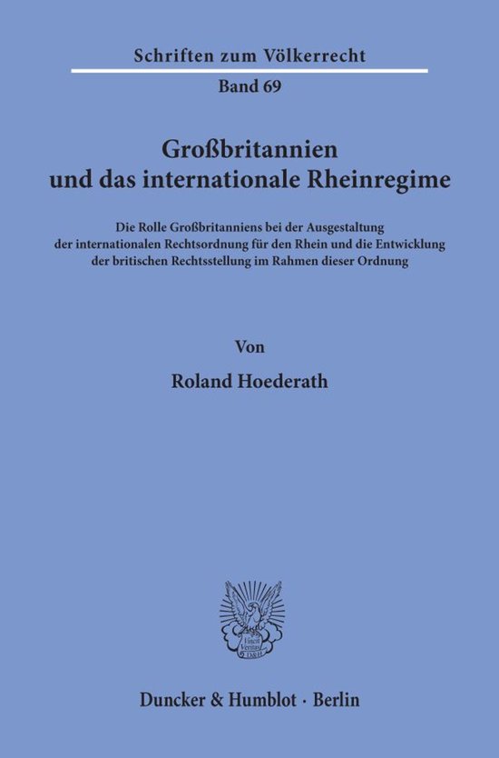 Schriften zum Völkerrecht69- Großbritannien und das intern ... - cover