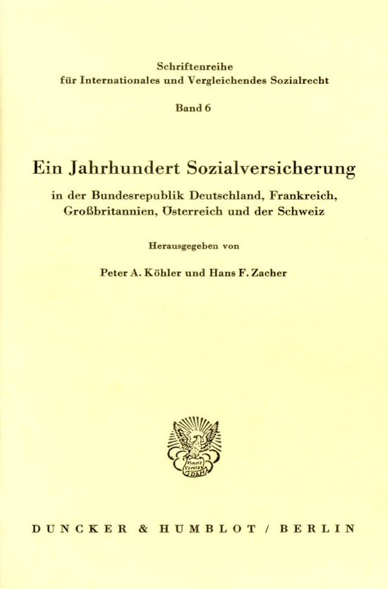 Ein Jahrhundert Sozialversicherung In Der Bundesrepublik Deu ... - cover