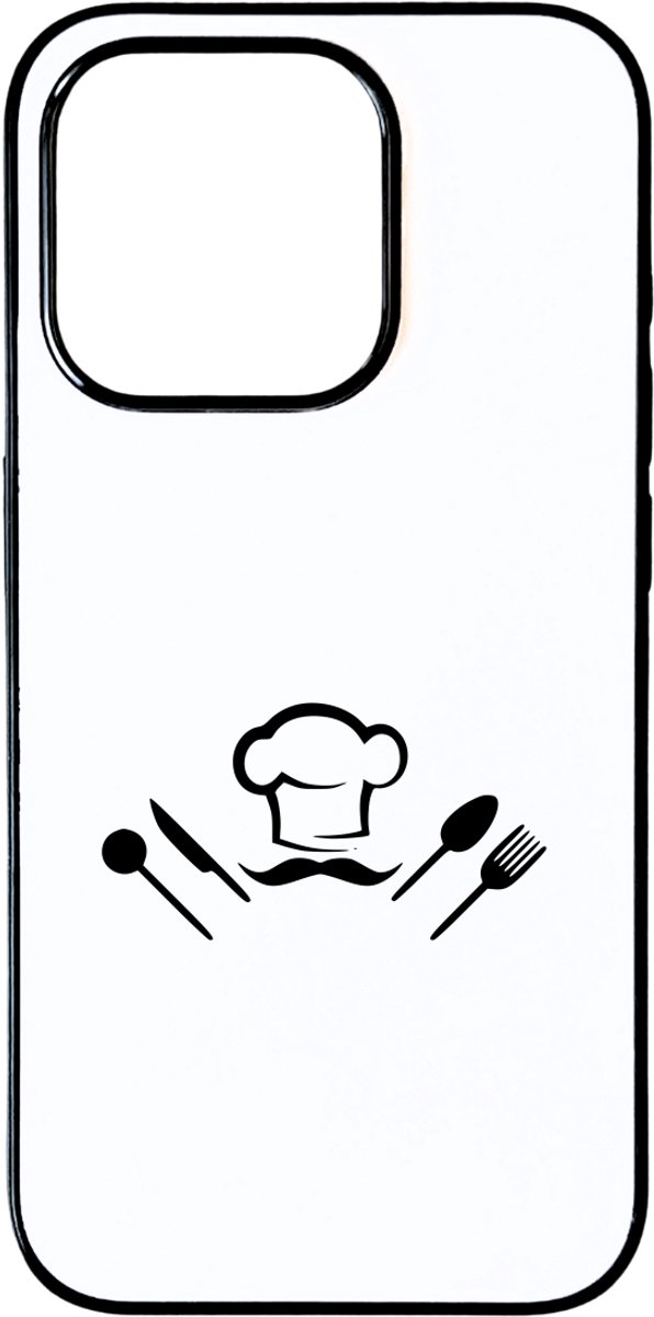 Hacebo® - Kok telefoonhoesje - Kok - Chef - telefoonhoesjes - Restaurant - Bakken - Koken - hoesje geschikt voor iPhone 15 Pro