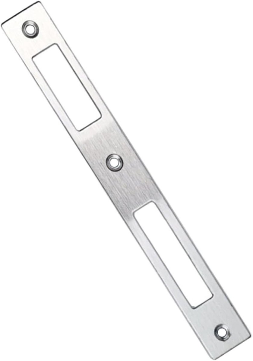 RVS Pickguard met Hoekige Barrière, Deurstoppers voor Deursloten, Inlaatplaat voor Deuren (172mm x 22mm x 1.1mm)