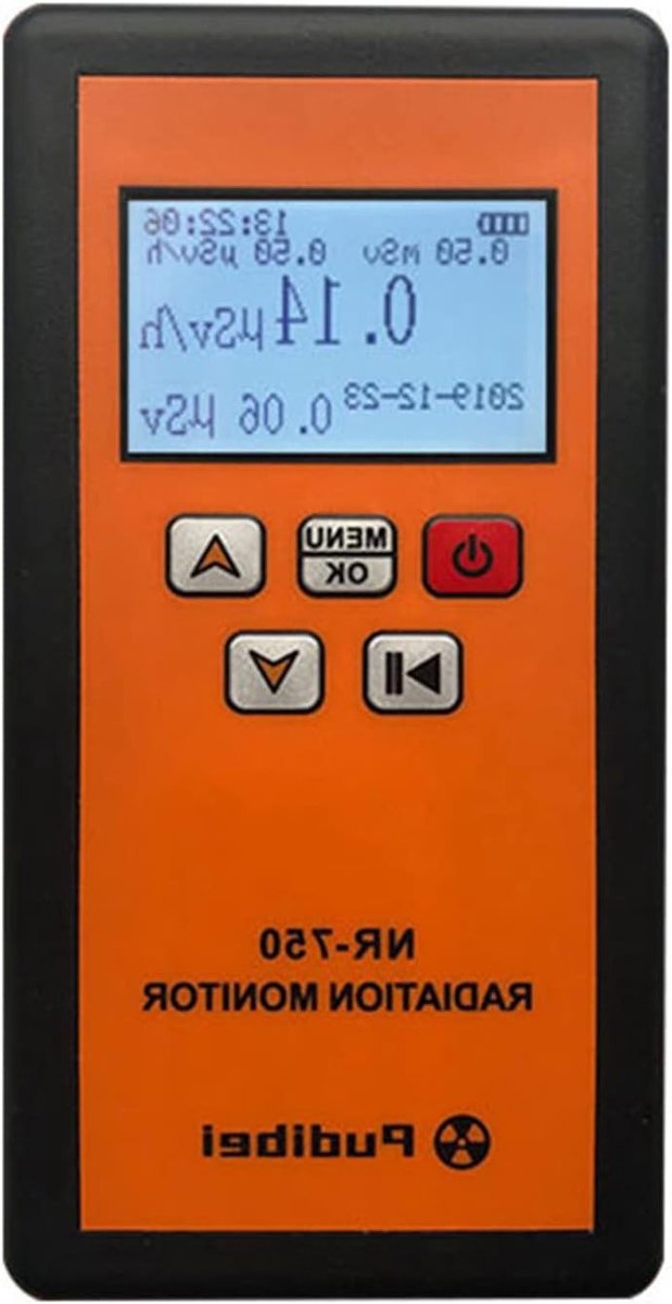 Handheld Stralingsmeter voor Nucleaire Straling, Draagbare Geiger Tellers, Professionele Radioactiviteitsmeter met LCD Scherm en Betrouwbare Detectie van X, Y en Beta Stralen