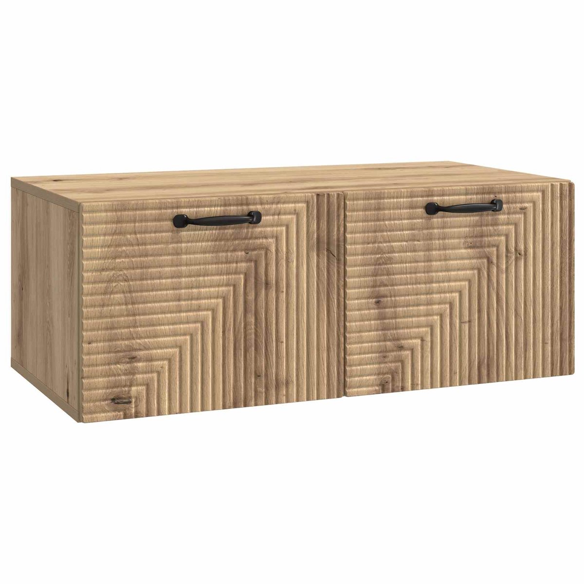 vidaXL - Wandmontage - TV-kast - 78,5 - x - 41 - x - 30 - cm - Artisanaal - eiken