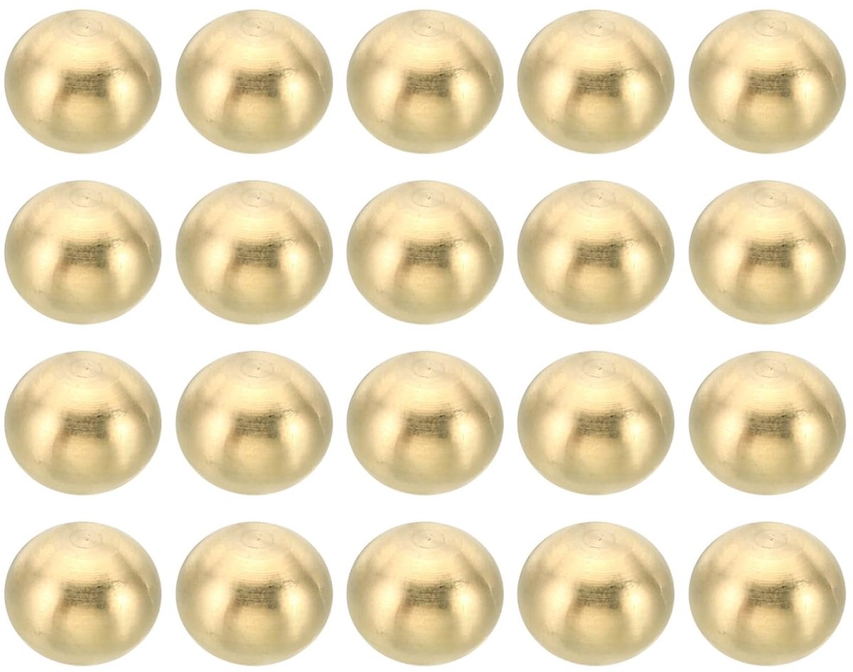 M4 x 0.7 Schroefkappen - Moeren - Knoppen - 20pcs Messing Bal Lamp Decoratie Schroefkappen - Moeren voor Meubilair - Verlichting - DIY Project - 10mm