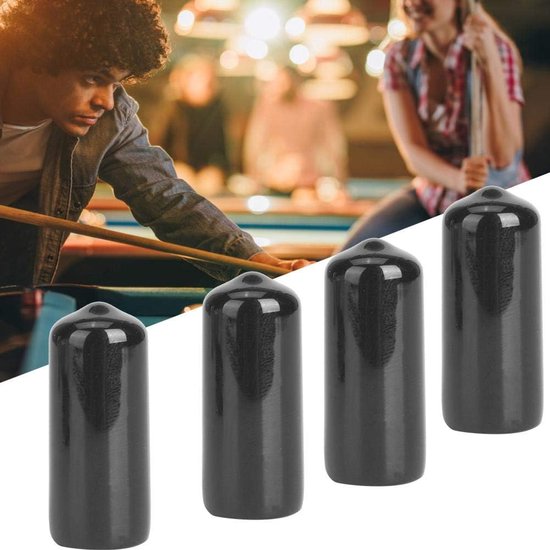 Dailygoods- Biljart Cue Tip Beschermhoes - Rubber - 10 Stuks - Duurzaam van Dailygoods — afbeelding 4