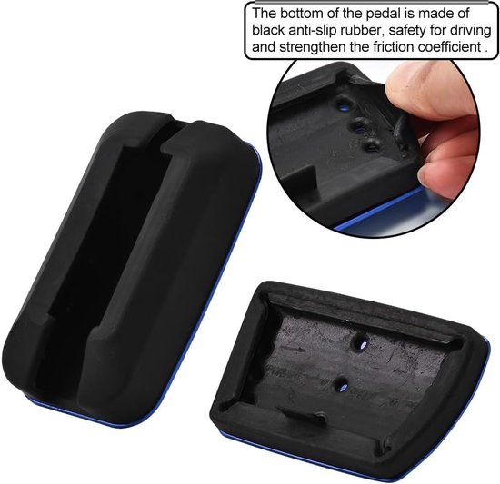 Auto Pedaalhoezen - Antislip Pedaal - Verbeter Rijveiligheid - Aluminium Legering - Set van 2 - Blauw — afbeelding 5