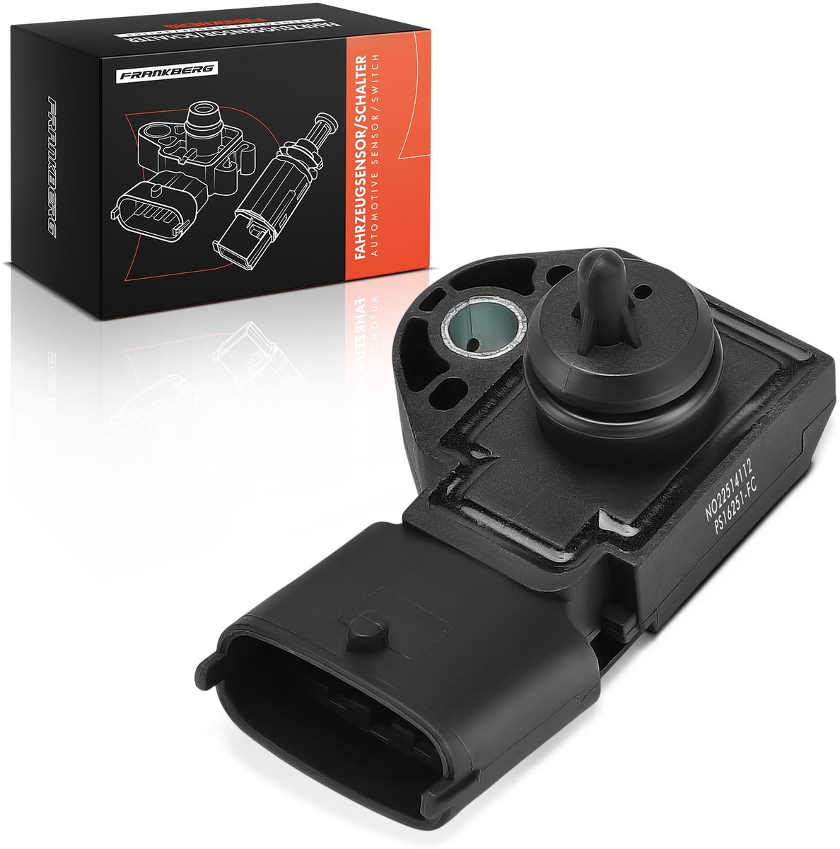 Frankberg 1x brandstofdruk Sensor voor Volvo