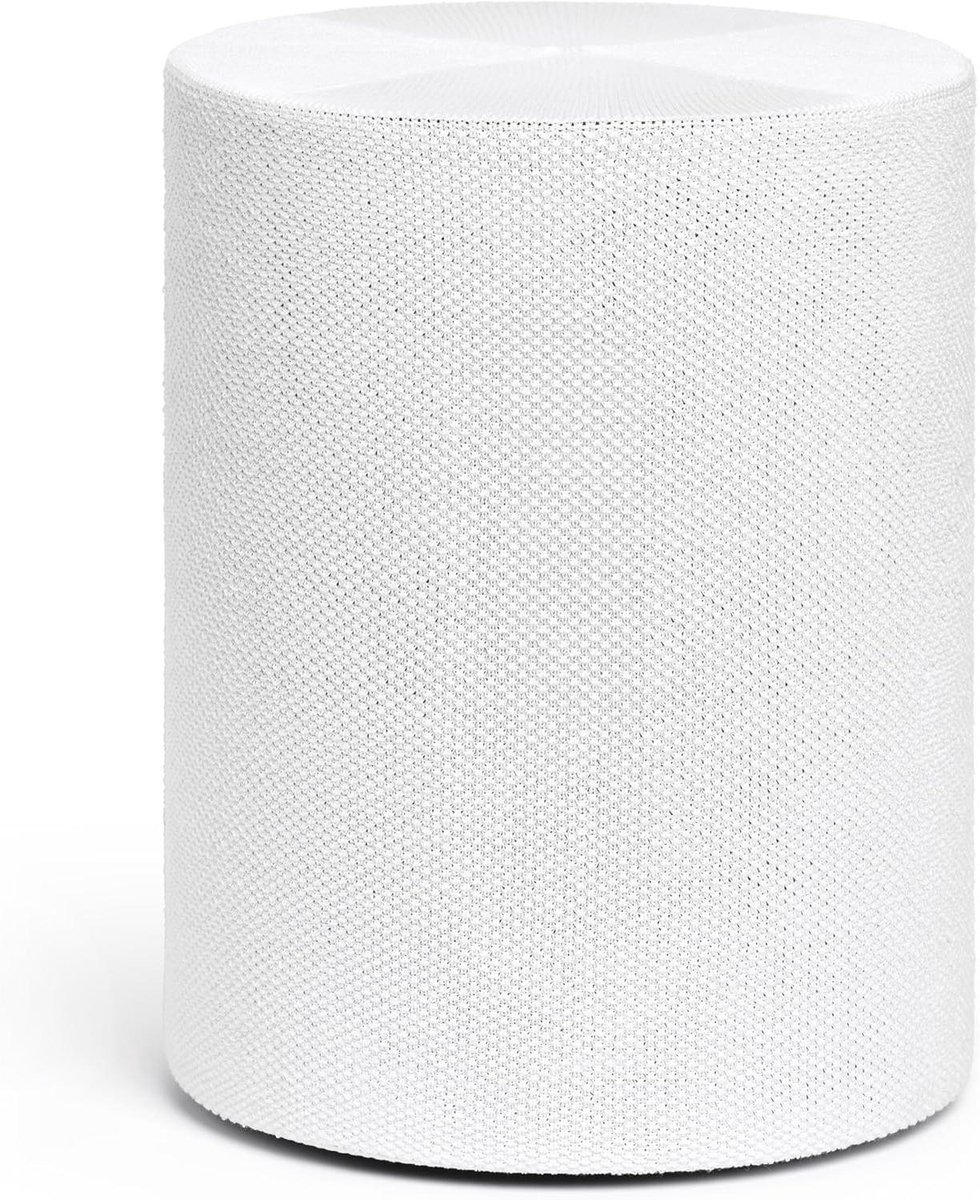 Luidsprekerhoes - Speaker cover - Interieur verfraaien - Akoestisch transparant - 30 x 23 x 23 cm - Helder Wit