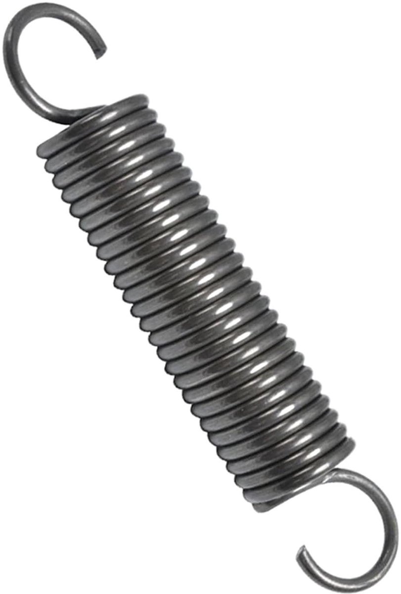 Dubbele Haak Spanningveer - Trekveer S-Haak - Apparaten Repareren - Omgekeerde Haak Opening - 3.5x20x260 mm - Zilverkleurig