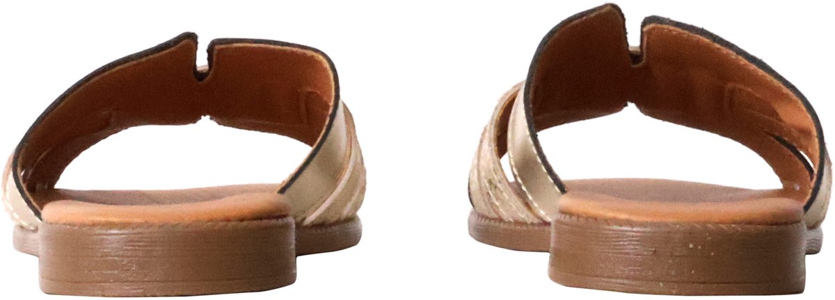 Alénoa platte leren sandalen