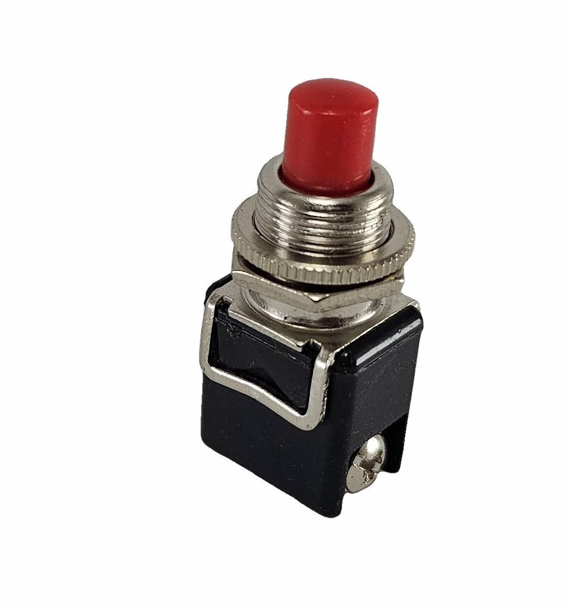Drukknop Schakelaar - Momentary Knop - Elektronica Projecten - Veer terugtrekpen - 12 mm Gatmontage - Rood