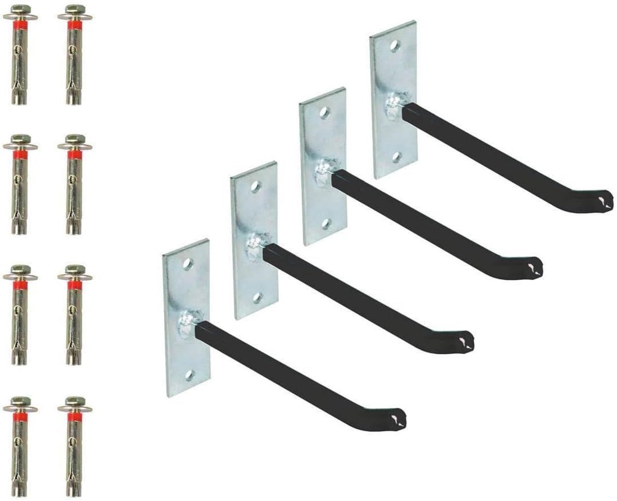 Bandenrek voor aan de muur, 4-delige bandenhouder set voor het monteren van autobanden en velgen aan de muur, autobanden muurbeugel, velgenrek voor autobanden, bandenrek, bandenstandaard voor 4 banden