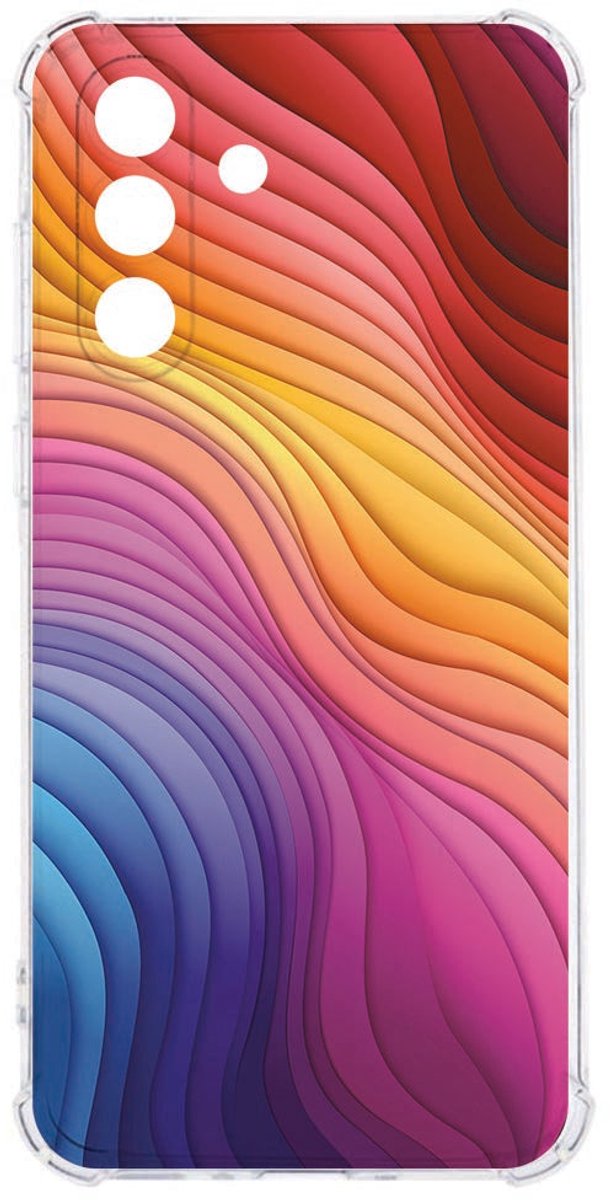 TPU Siliconen Hoesje Samsung Galaxy A26 Regenboog Antishock
