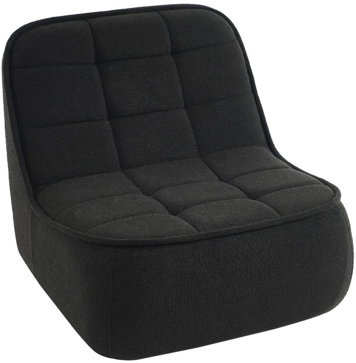 sweeek - Fauteuil bouclé stof 1 zitplaats, verschillende kleuren l 93 x b 104 x h 85cm - boni