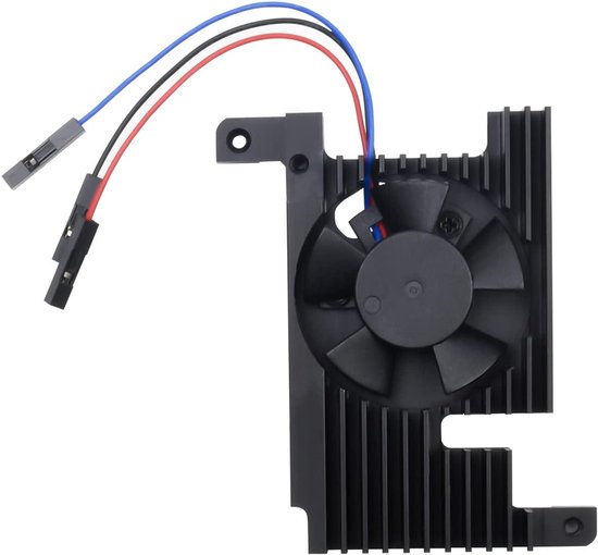Koelventilator - Raspberry Pi Koeling - Behoud Prestaties - PWM Snelheidsregeling - Voor Pi 4 - Aluminium