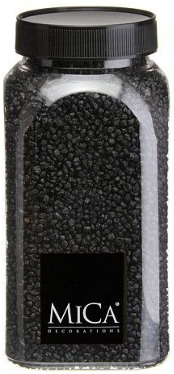 Zwart Decoratie Granulaat 650ml - Mica Decorations