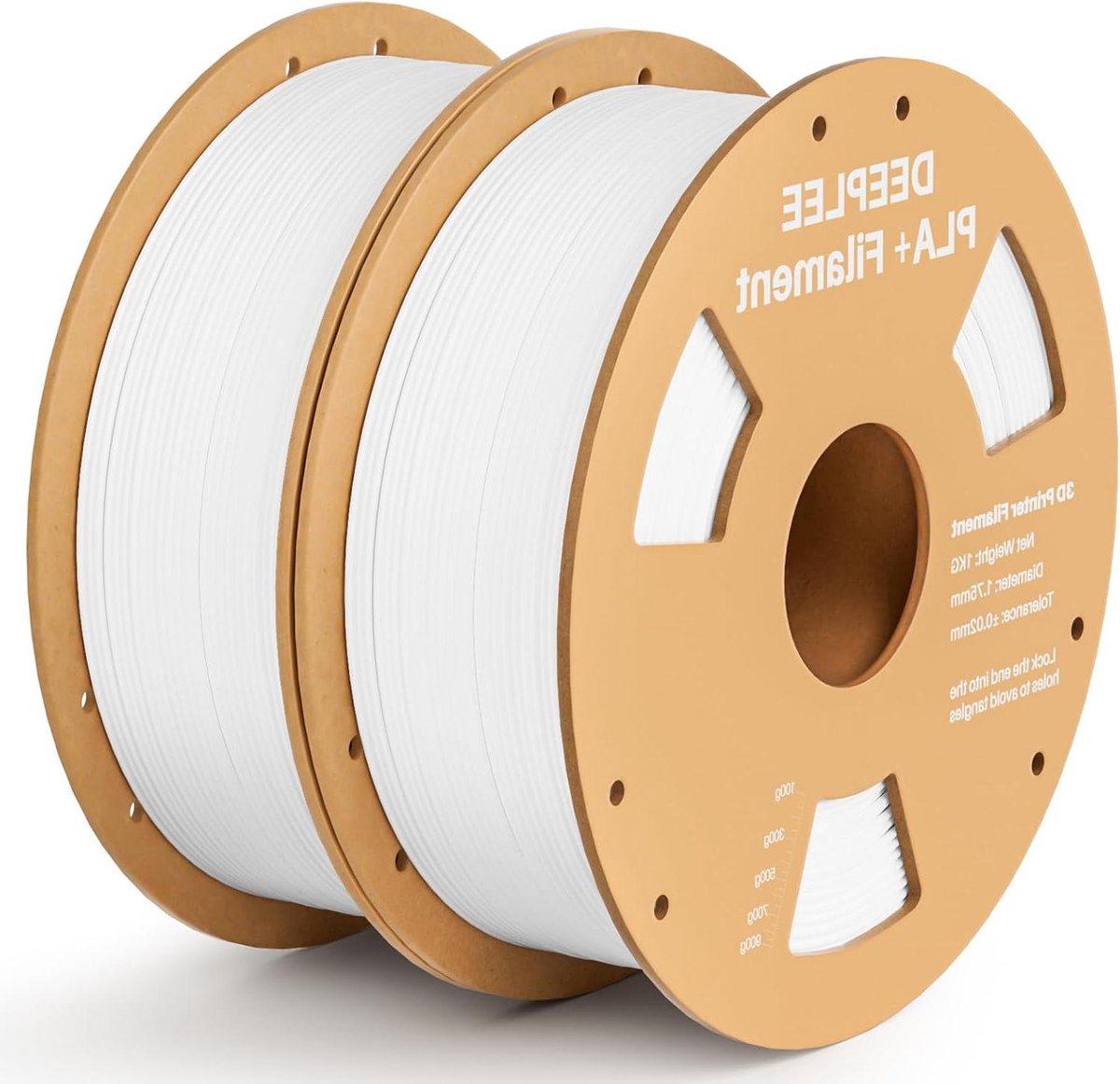 3D Printer Filament - PLA Plus Materiaal - Model Creatie - Hoge Maatnauwkeurigheid - 2 kg - Wit