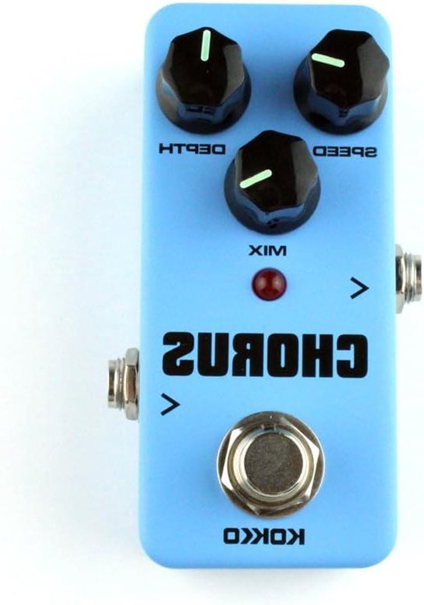Gitaar Effectpedaal - Koor Effect - Muziek Maken - Warm Analoog Geluid - Mini Formaat - Blauw