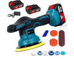 Vesto® Draadloze Polijstmachine - Accu Poetsmachine - Poliermachine voor Auto - Autopoetskit - voor Waxen, Polijsten & Lakherstel