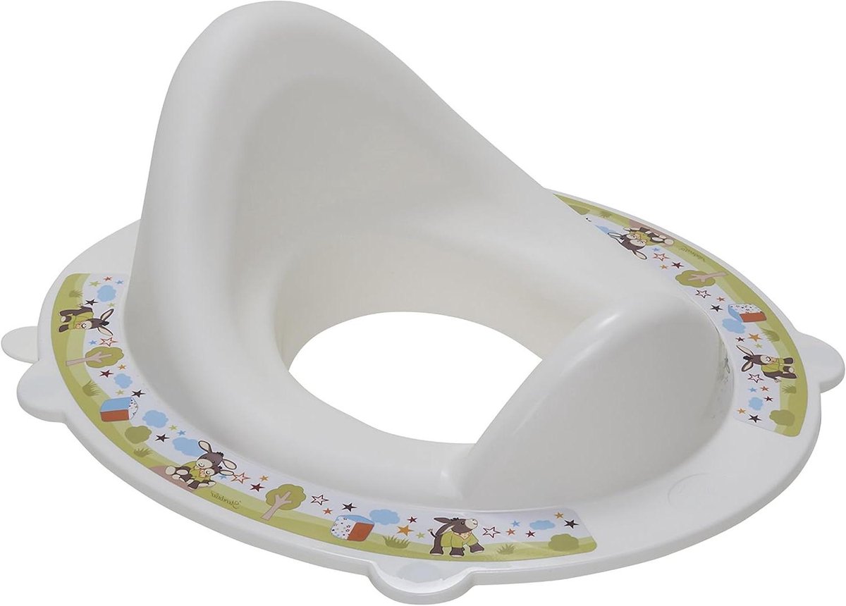 Wc-zitje - Toiletverkleiner kinder - Zindelijkheidstraining - Dubbele spatbescherming - 35 x 28 x 17 cm - Wit
