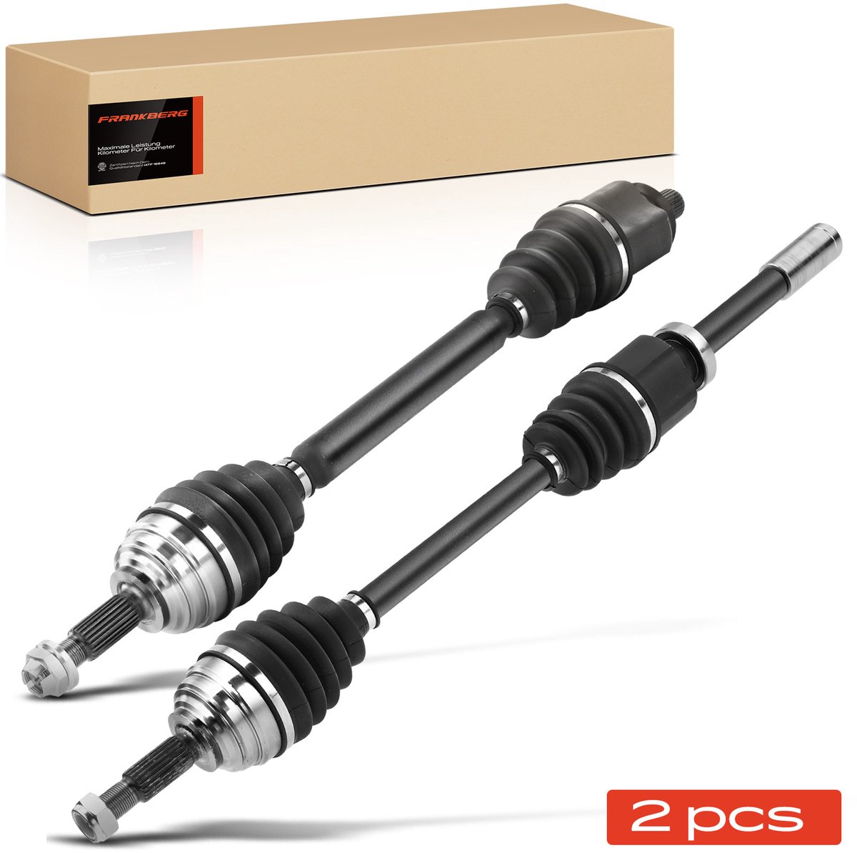 Frankberg 2x Aandrijfas Vooras voor Renault Megane 2