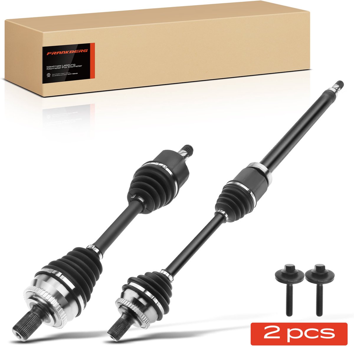 Frankberg 2x aandrijfas vooras links/rechts voor Volvo S80 I 1999-2006