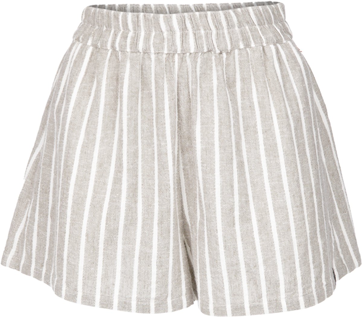 Brunotti Ize-Stripe Korte Broek Snow 100% Viscose Korte Broek Dames Loose Fit XXL Wit