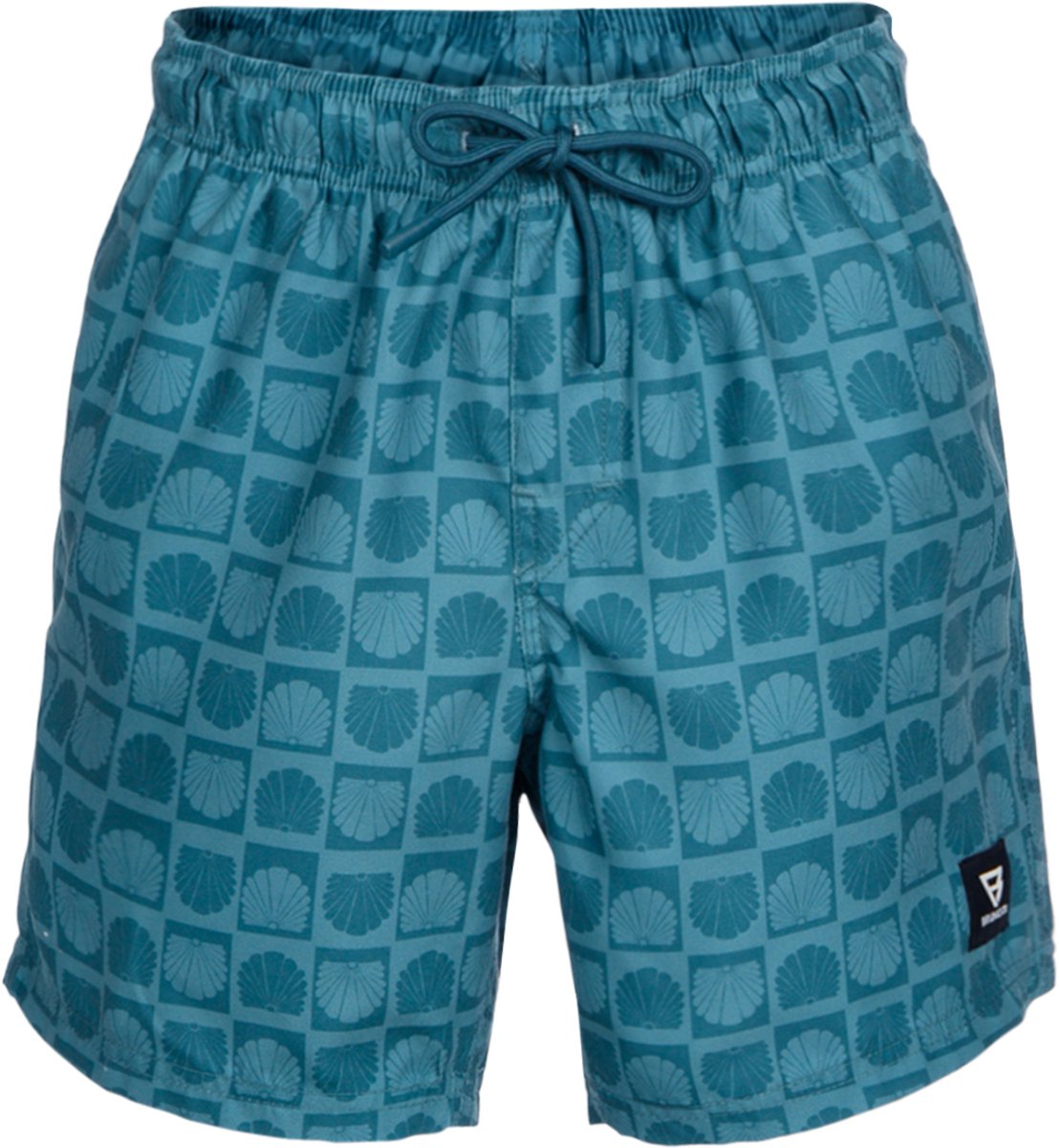Brunotti Cestery-Mini Zwembroek Jongens- Sportieve Swim Short 4-way stretch Met Zakken 128 Mediterranea – Print